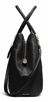 【超美品】COACH ボディバッグ ブラック COACH 25984 Limited Edition Madison Gathered Twist Leather