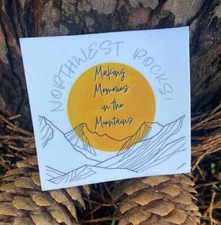 NW ROCKS!-Woods-Sticker-Pacific Northwest-Mountains-Rain-Fun-Trees-West Coast