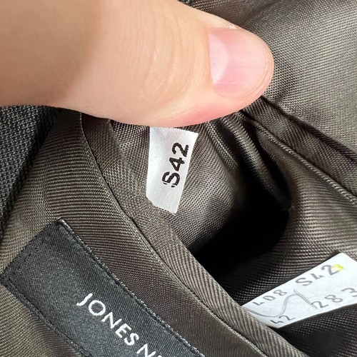Traje Jones New York Para Hombre 42S Verde Ventana 3 Piezas 100% Lana Pantalones 30x31 - Imagen 13 de 24