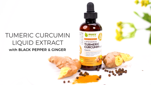 Maxx Herb Liposomal Turmeric Curcumin With BioPerine & Ginger - 4oz Bottle - Video 1 of 1