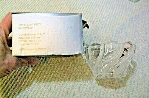 Portavelas de cristal escarcha Mikasa Peppermint de 2,5 - Imagen 2 de 3
