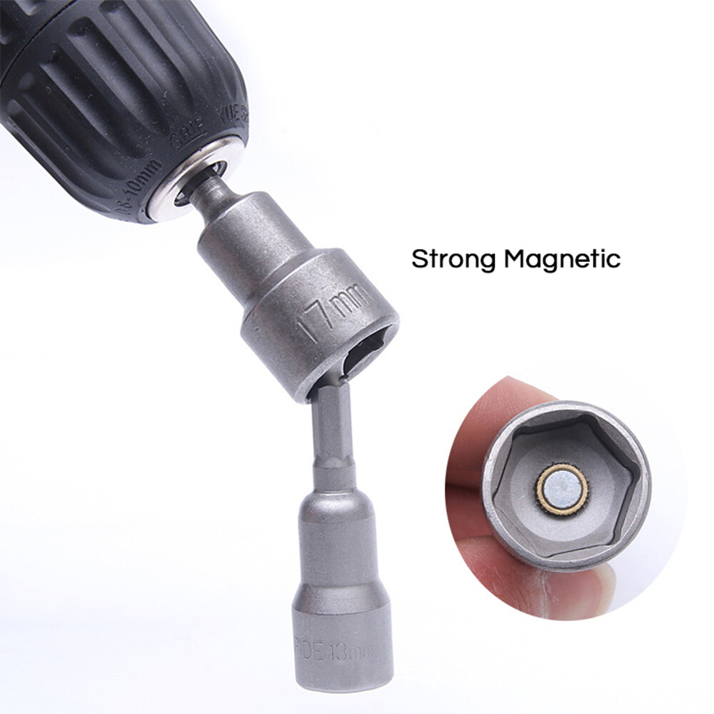 Sunex 812 MG 1/4" Antrieb 3/8" Magnetische Schlagstecknuss – Chrom-molybdän Stahl, Schonend Für Verbindungselemente