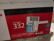 Genuine Canon 332 Cyan Toner Cartridge, 6262B012- Open Box