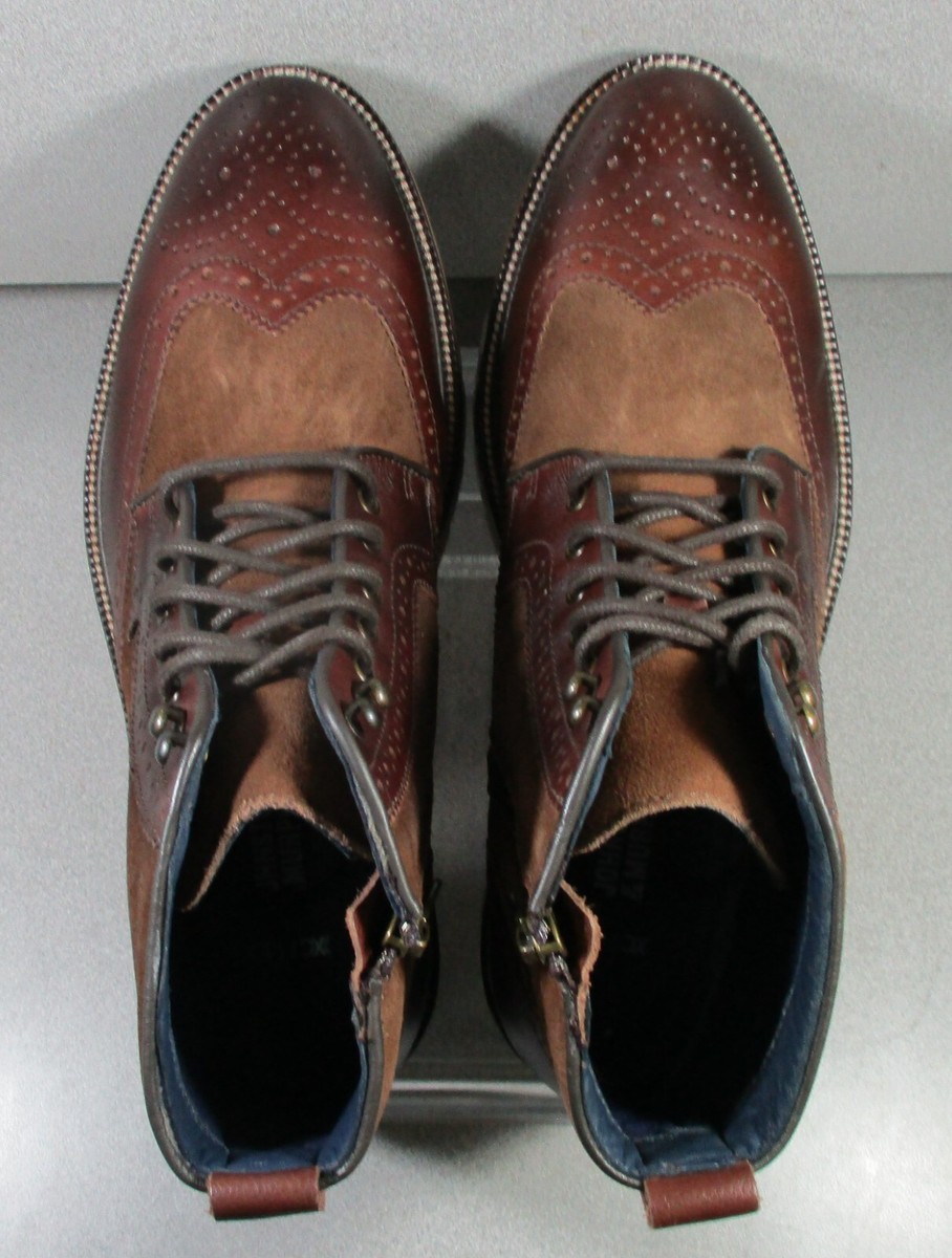 205514 MSBT50 CODY ZIP UP BOOT MENS SHOE 9 M MAHOGANY