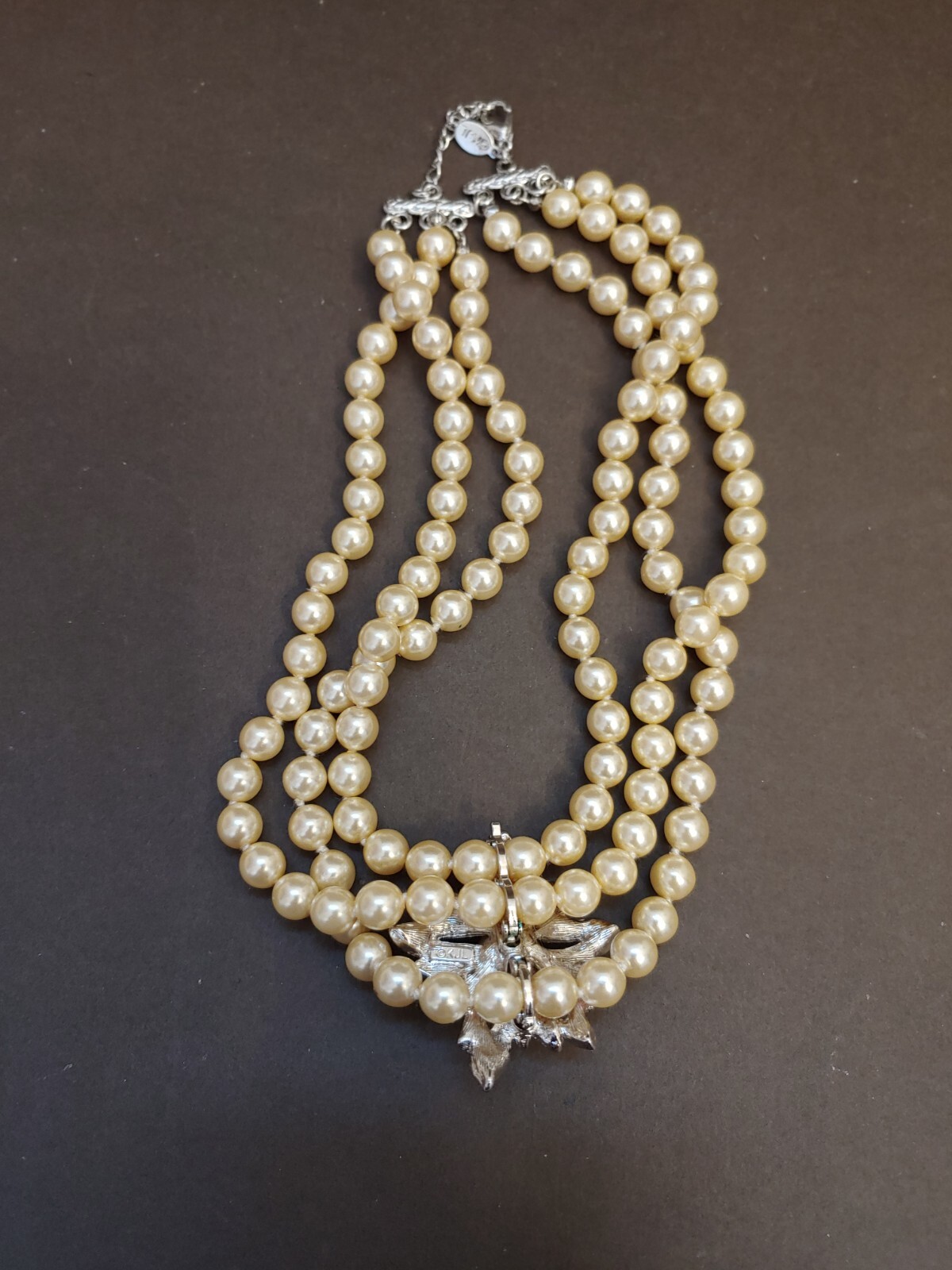 VINTAGE KJL KENNETH JAY LANE 3STRAND FAUX PEARL C… - image 11