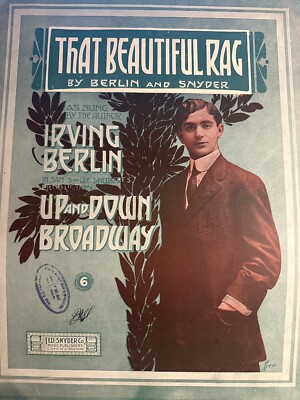 D- 1910 Ragtime OH THAT BEAUTIFUL RAG  by Irving Berlin