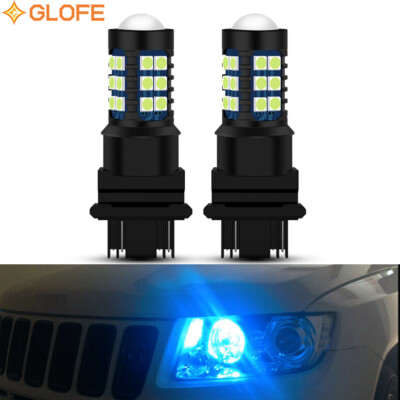 3157 LED Reverse Brake Turn Signal Parking Light Bulbs 8000K Ice Blue 2400LM