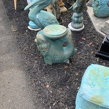 New Concrete Koi Fish Seat