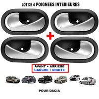 TüRgriff Grau Vorne Und Hinten Links + Rechts Dacia Logan Sandero Lodgy