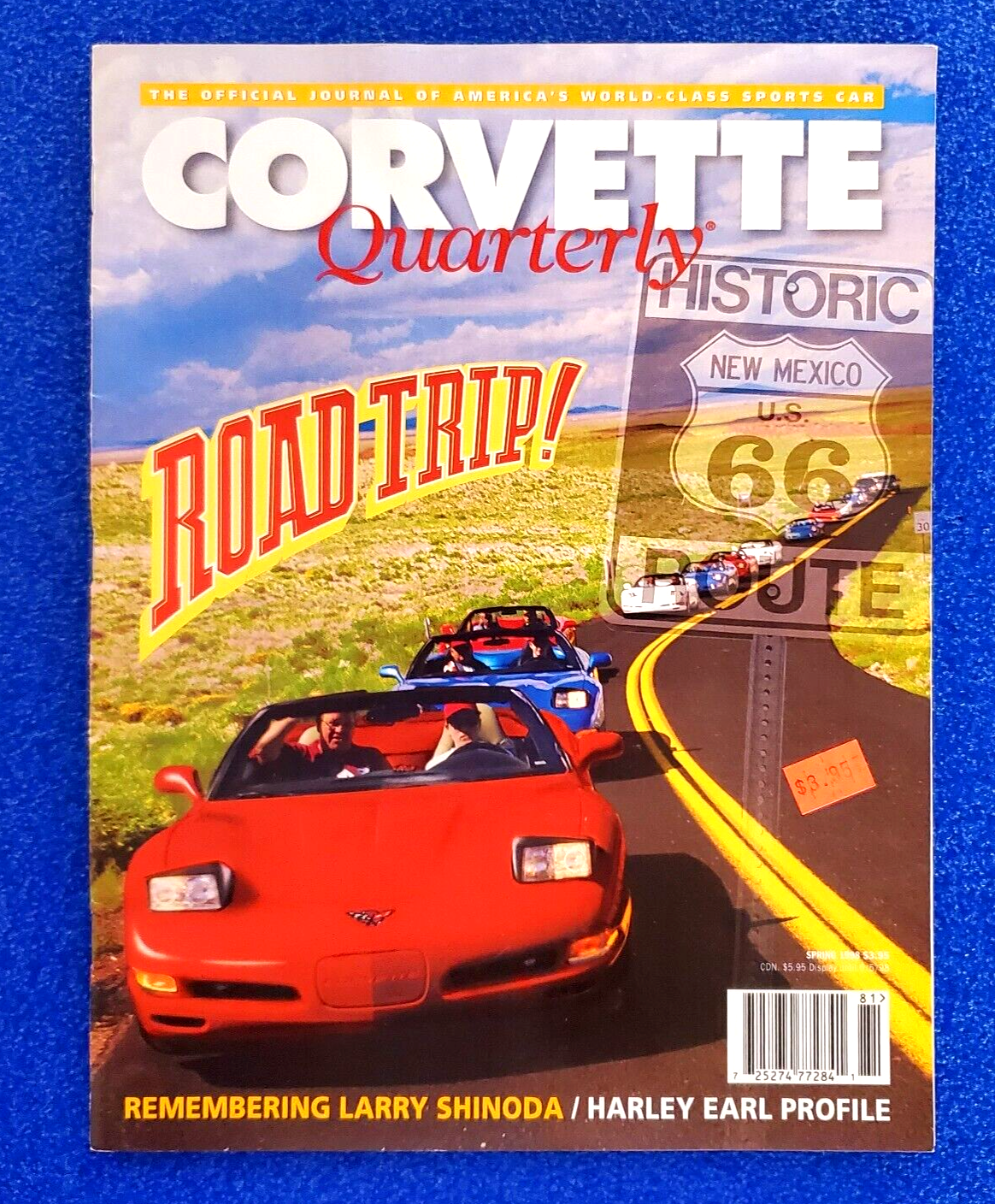 CORVETTE QUARTERLY: ROAD TRIP! HISTORIC ROUTE 66 CHEVROLET SPRING 1998 MAGAZINE