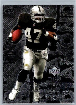 TYRONE WHEATLEY 2000 Upper Deck Black Diamond Football Card #82