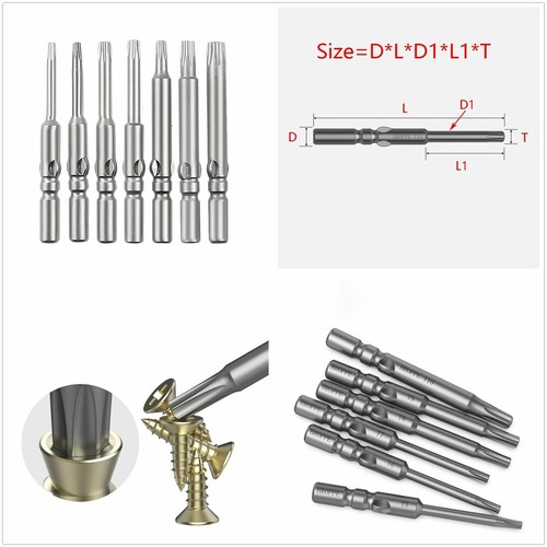 Round Shank Screwdriver Magnetic Bits Phillips / Slot / Hex / Torx Power Bits - Picture 20 of 89