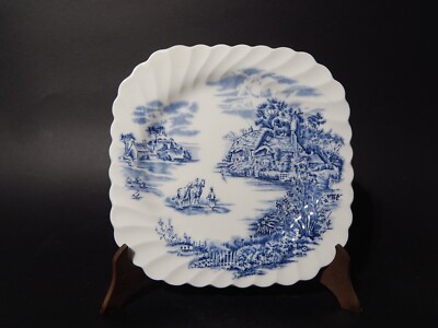 Vintage Gerade Eckig Samen Porzellan Johnson Bros Happy England Druck Handbemalt