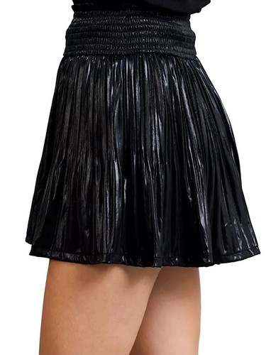 Smocked Elastic Waist Pleated Shorts-224MS - Picture 8 of 8