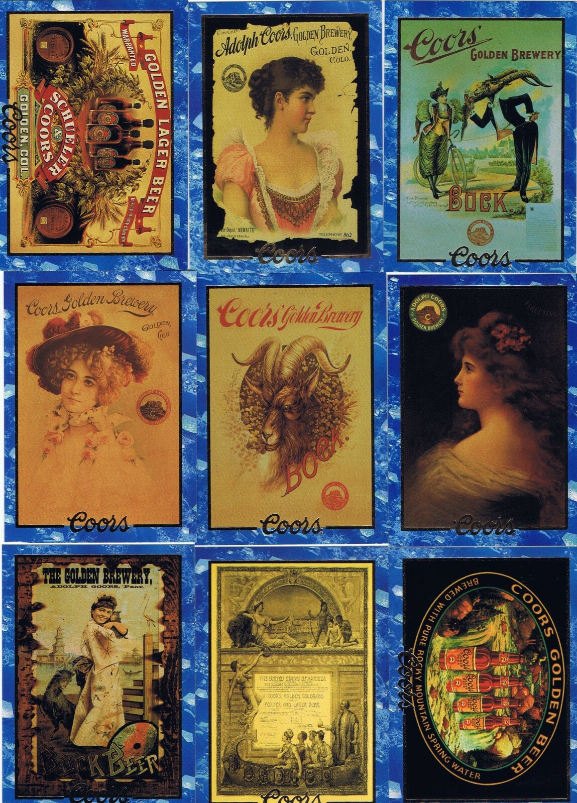 Coors by Coors Brewing in 1995. Single Cards $1 + discounts + Inserts.