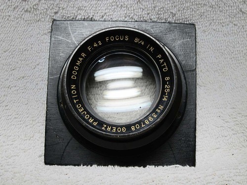 GOERZ Projection DOGMAR 8 1/4 Inch f/4.2 Lens on 4x4 Board. VERY NICE GLASS - Picture 6 of 9