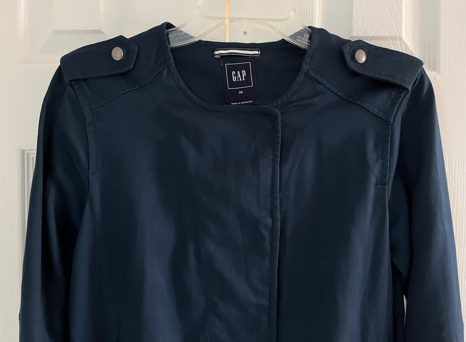 GAP Lightweight Navy Button up Jacket - Size XS -… - image 4