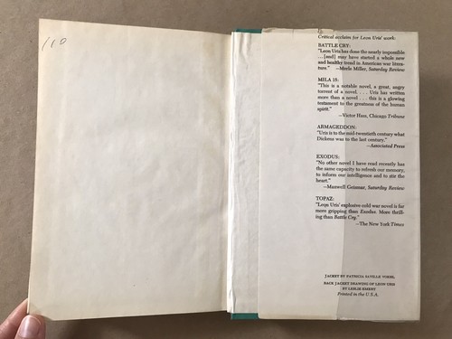QB VII, by Leon Uris, 1970, HC/DJ 1ST EDITION (in Mylar) VG! - Foto 8 di 11