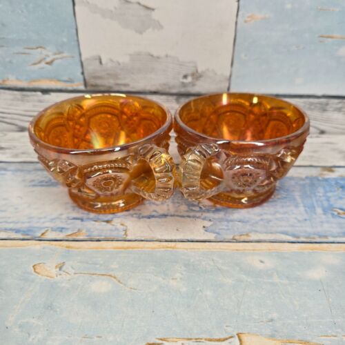 Antique Carnival Glass Punch or Fruit Bowl. Stunning Table Centrepiece. - Picture 3 of 21