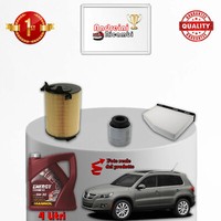 Wartungsset 3 Filter Und ÖL VW Tiguan 1.4 TSI 90KW 122PS Ab 2010