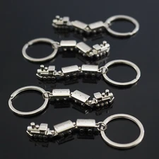 5x PCS Lot - 3D Car Locomotive Train Engine & Cars Keyring Keychain Key Chain 