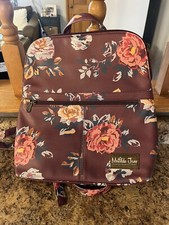 Matilda Jane Moments With You Plum Perfect Backpack Purse With Matching Wallet