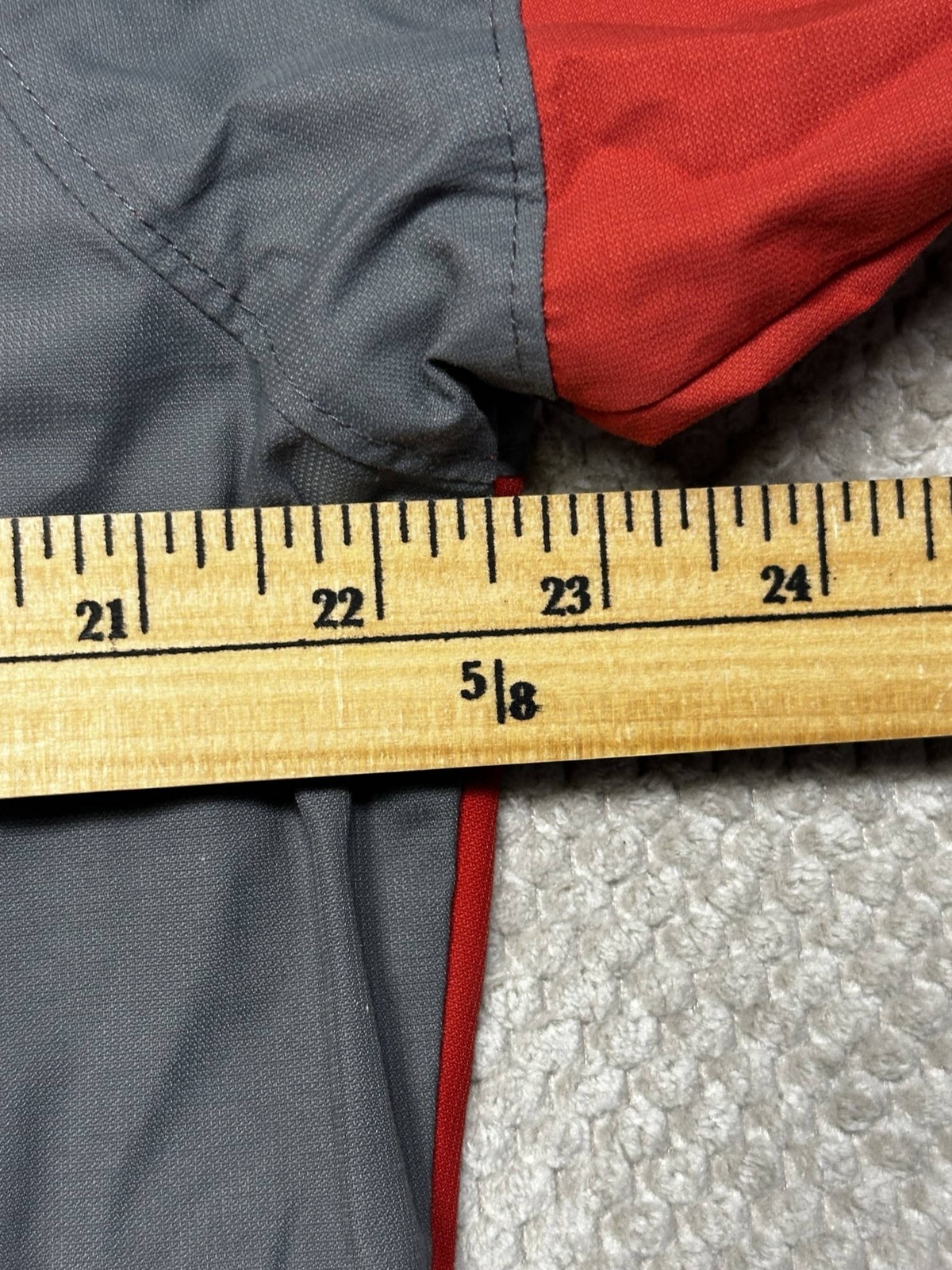 Columbia Women’s Long Sleeve Full Zip Waterproof Jacket Red White Grey Large image 6