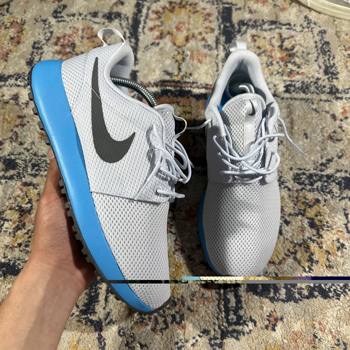 新品 NIKE ROSHE G NN ゴルフシューズ ライトグレー×水色 Nike Roshe Golf Next Nature Grey Blue Lightning for Sale