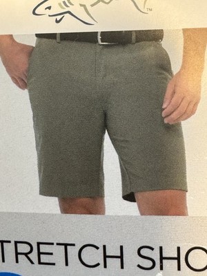 Greg Norman Men's Stretch Performance Golf Shorts - Olive Green