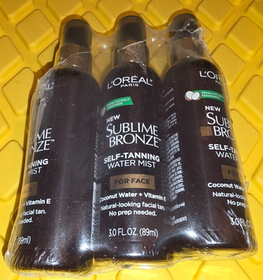 3 Pack - L'Oreal Paris Sublime Bronze Self Tanning Facial Mist - 3 Fl Oz Each