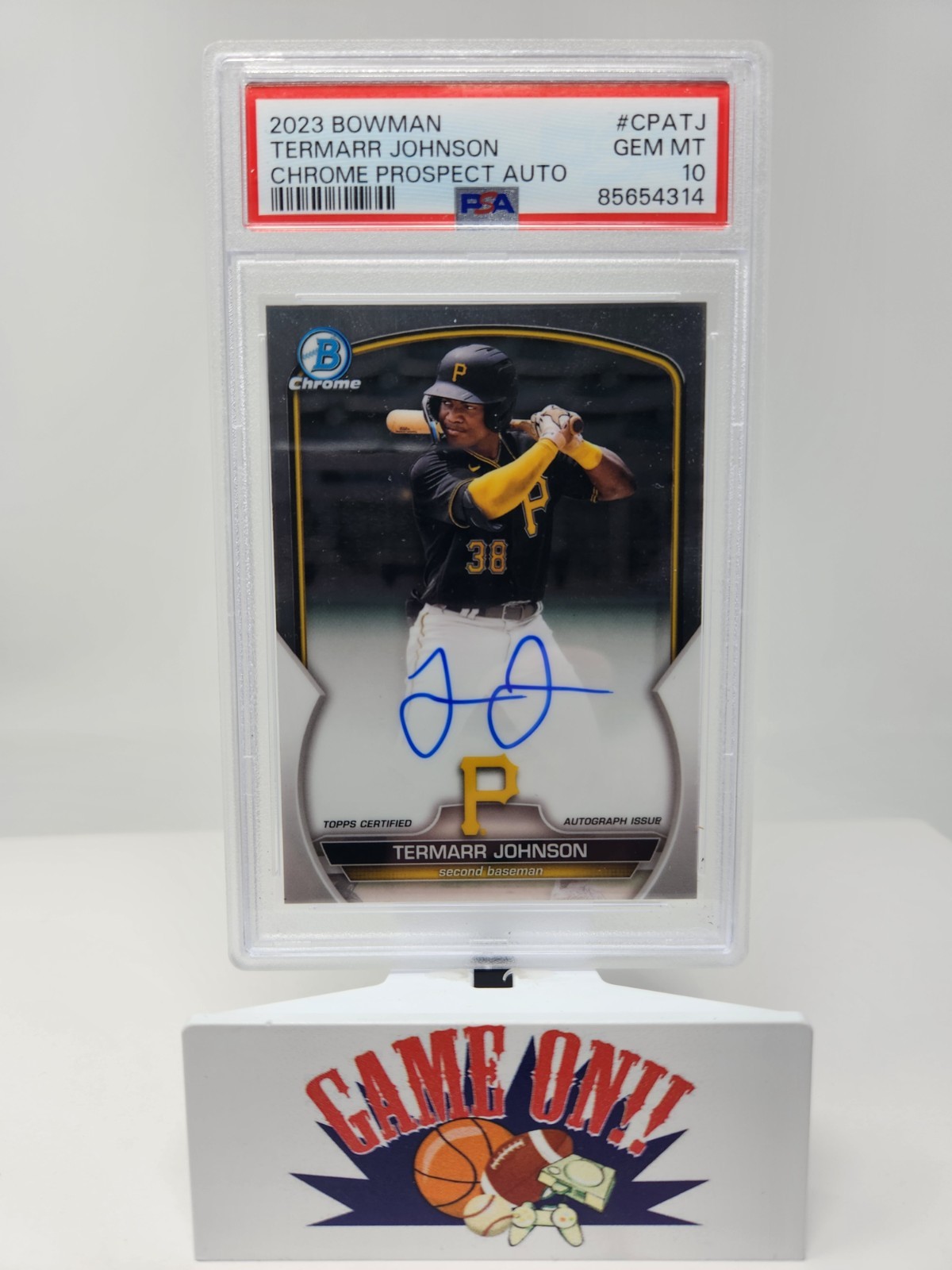 PSA 10 2023 Bowman #CPATJ Termarr Johnson Chrome Prospect Auto Gem Mint