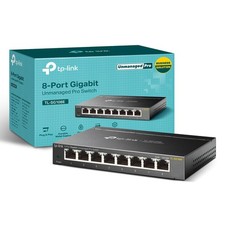 TP-Link 8 Port Gigabit Switch | Easy Smart 8 | Enhanced Features, Black
