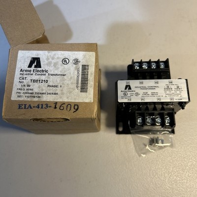 AcmeTB81210 1Ph Transformer 240Vx480V 230Vx460V 220x440V Pri 120/115/110V Sec