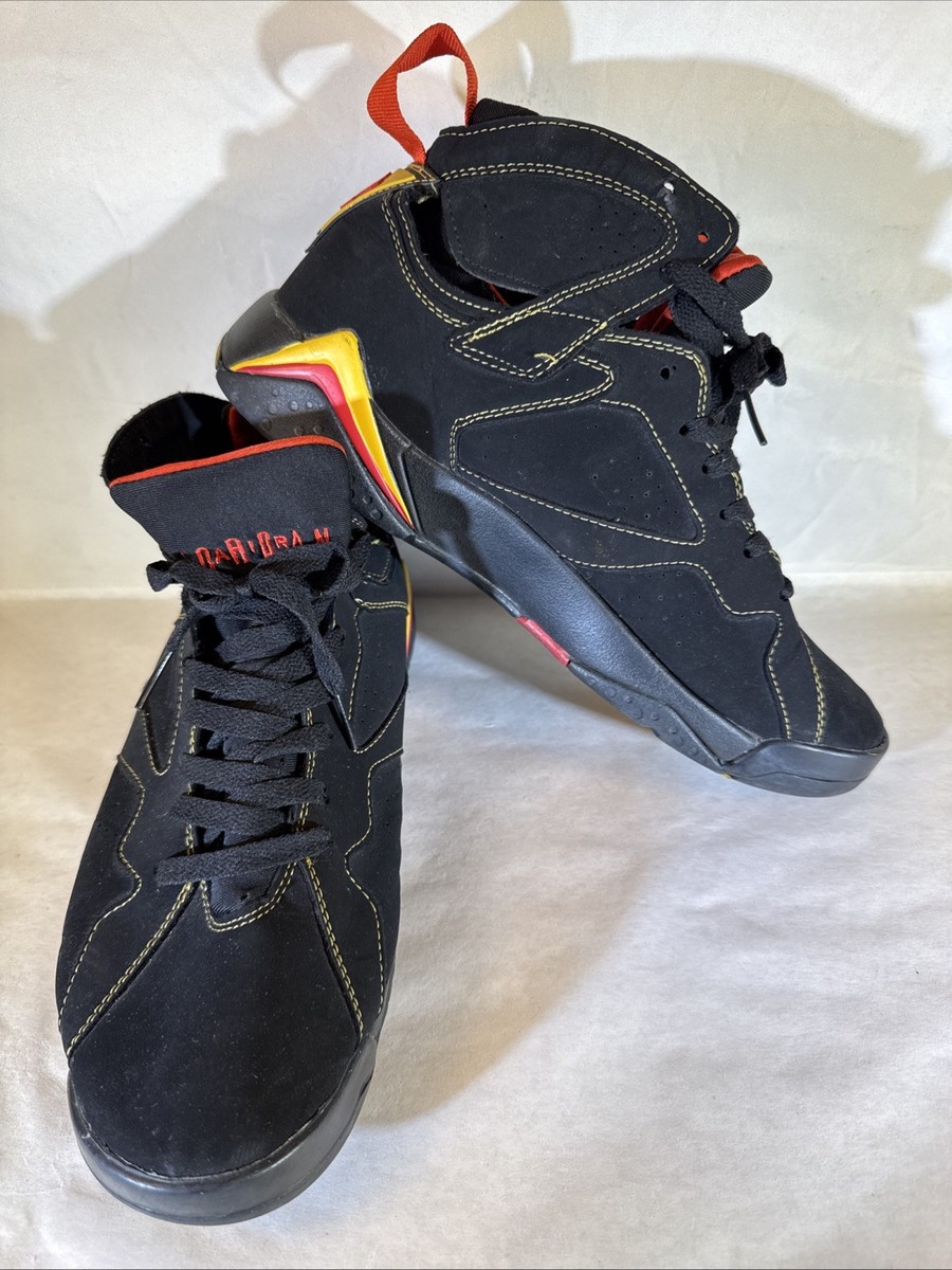 Nike Men's Air Jordan 7 Retro Citrus Black Red Basketball CU9307