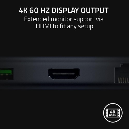 Razer USB-C 11 Port Dock 4K 60Hz HDMI Ethernet 85W Fast Charge Hub Travel Laptop - 第 3/9 張圖片