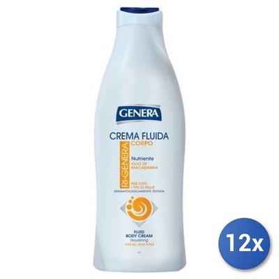 12X Bundle Körperfluid 500 Ml. Macadamiaöl Made In Italy