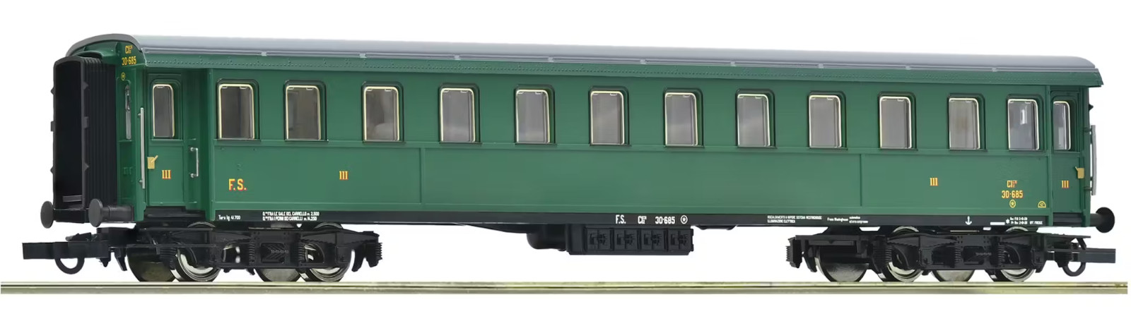 ROCO 6200094 Carriage Type '21CIcrz 30000 Green Livery FS, Third Class