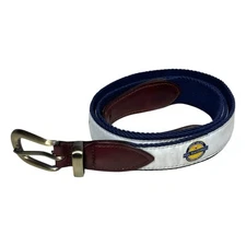 PGA NATIONAL Palm Beach Gardens Embroidered Ribbon Golf Belt YRI Size 44 Waist