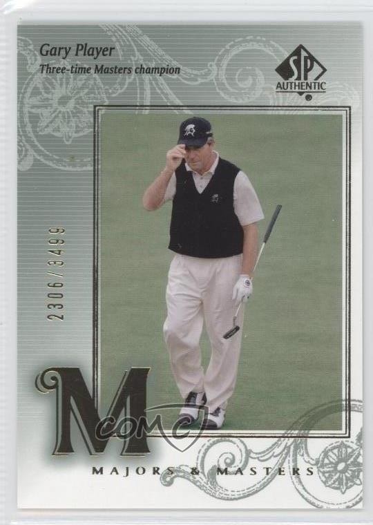 2002 SP Authentic Majors & Masters 2306/3499 Gary Player #119 0a1