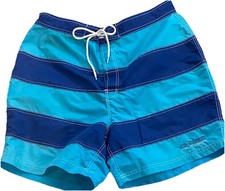 Vintage 1990  s Tommy Hilfiger Mens SwimTrunks Board Shorts Six XL Turquoise Blue