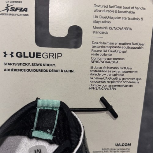 Guantes de fútbol americano grandes con receptor de bloqueo UA Under Armour F8 1370840-005 - Imagen 14 de 24