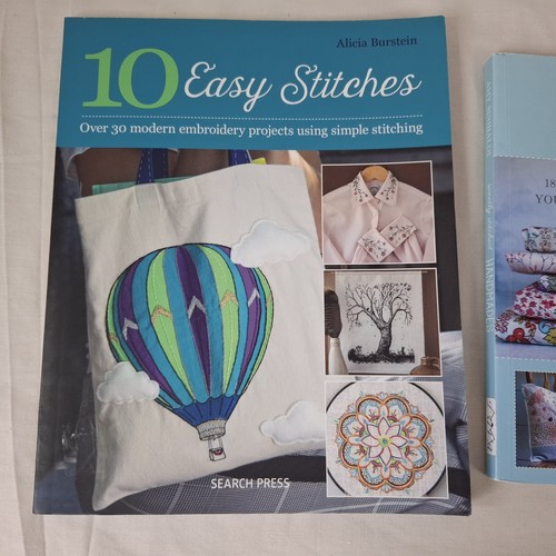 Sweetly Stitched Handmades & 10 Easy Stitches Books Sewing Embroidery Projects - Picture 2 of 20