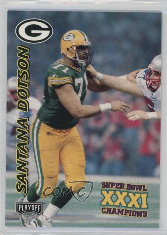 1997 Playoff Green Bay Packers Super Sunday Box Set Santana Dotson #22 0q3