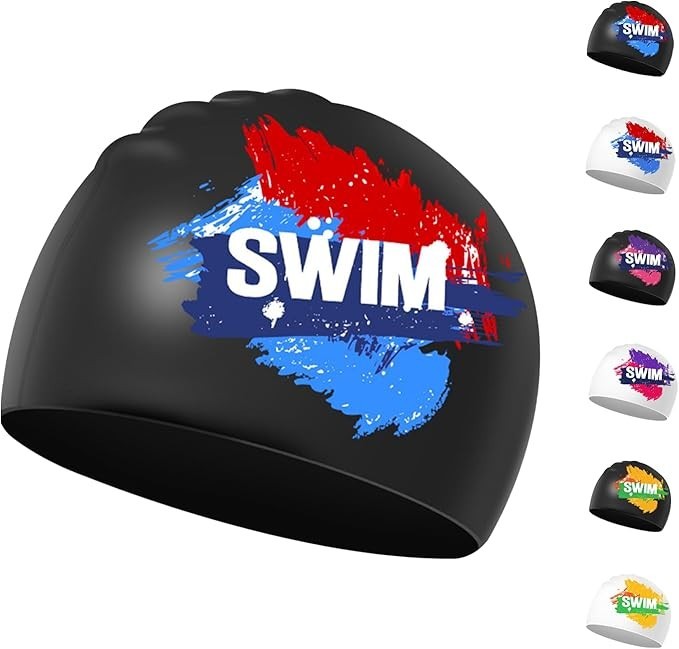 Gorra de natación para niños | Gorra de piscina unisex impermeable de silicona duradera para niñas y niños