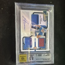 2022 Panini Absolute Aidan Hutchinson #213 Rookie Auto Patch /199 BGS 8.5 Lions