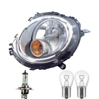 Halogen Scheinwerfer Rechts H4 Chrom FüR Mini Mini Clubman Cabriolet Inkl Lampen
