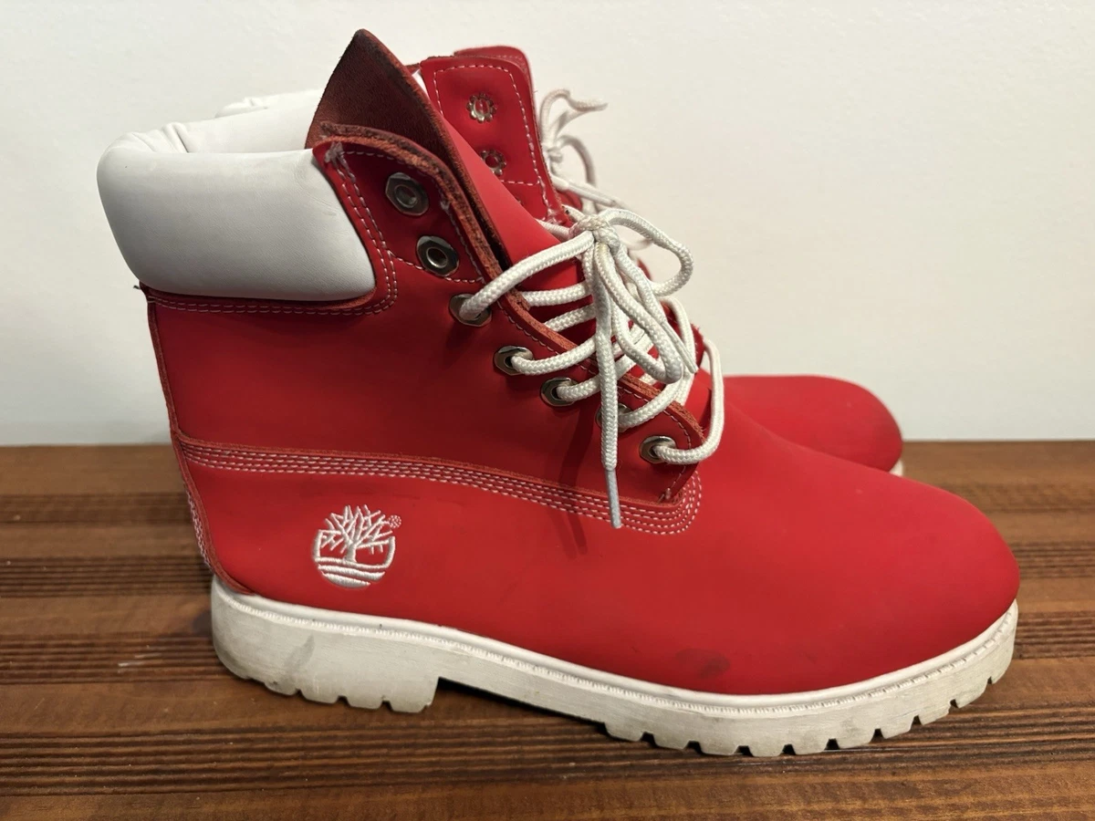 Timberland Leather Upper Red Boots for Men for Sale | Shop New