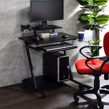Gaming Desk w/ Keyboard Tray Large PC Table Computer Workstation Gamer