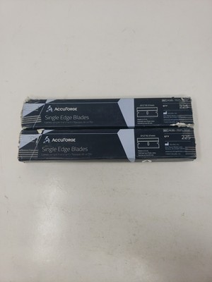 2 Accuforge AGBL-7025-0000 Single Edge Razor Blade Packs 