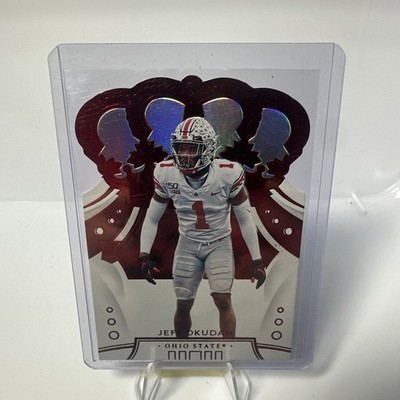2020 Panini Chronicles #3 Crown Royale Jeff Okudah Rookie Ohio State RC
